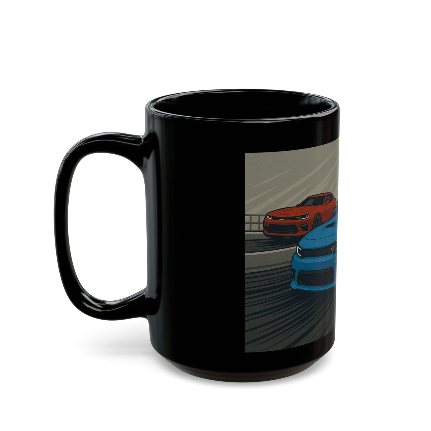 Racing-themed Ceramic Mug - Perfect for MOPAR Enthusiasts