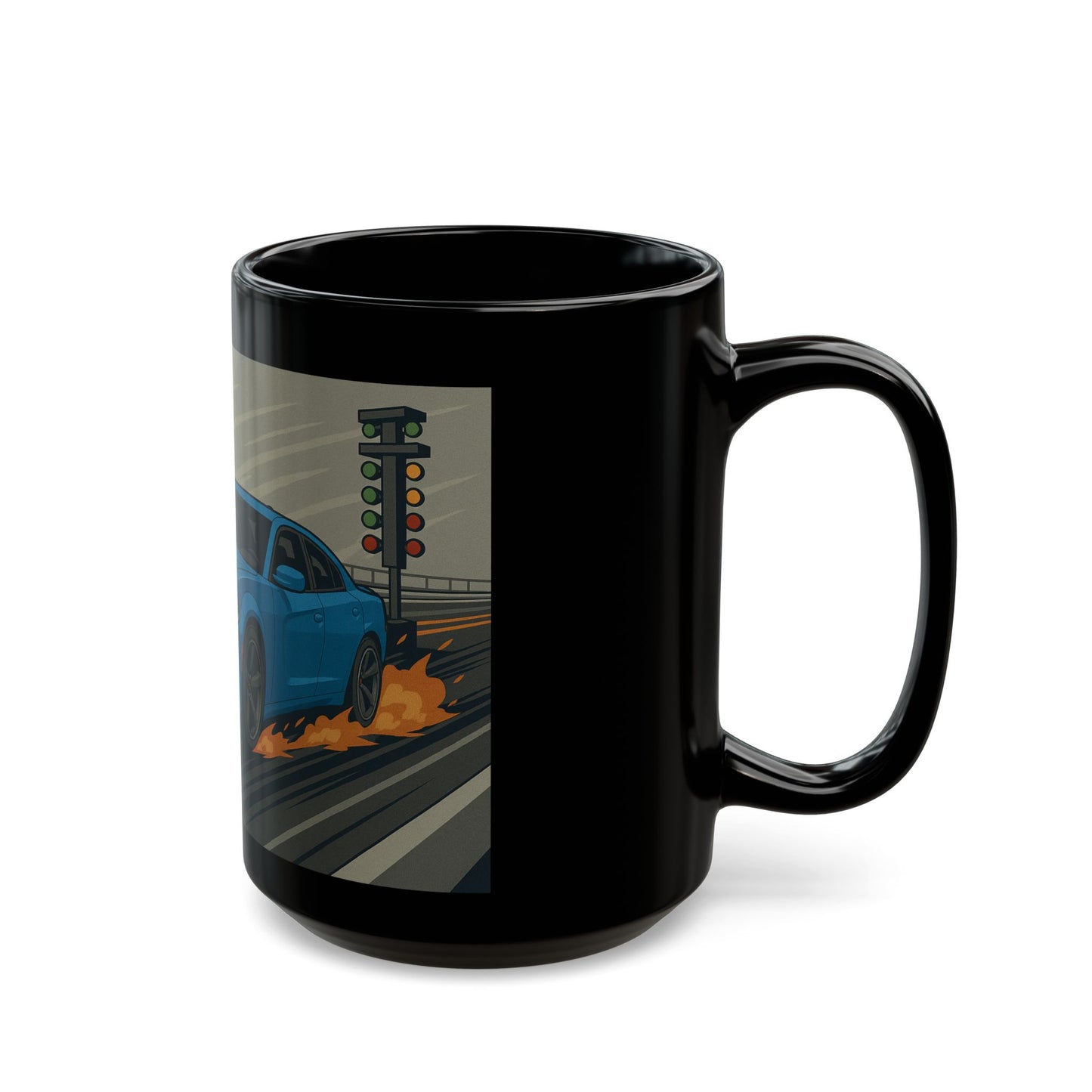 Racing-themed Ceramic Mug - Perfect for MOPAR Enthusiasts